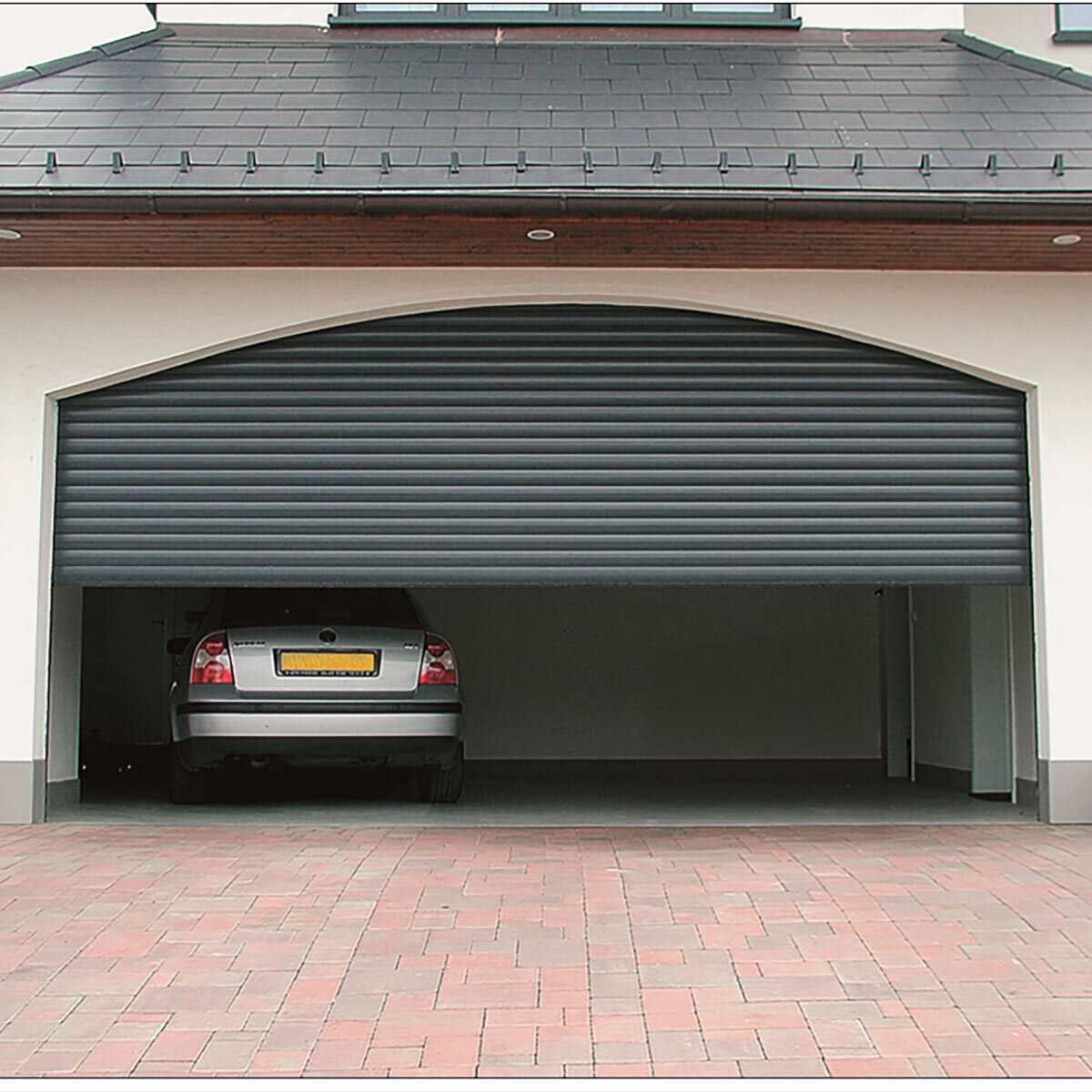 Cardale Grey Electric Roller Door 77mm up to 5 metres width