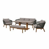 Bramblecrest Helsinki 5 Piece Deep Seating Dining