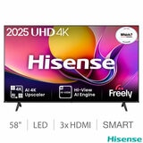 Hisense 58E6QTUK 58 Inch 4K Ultra HD Smart TV