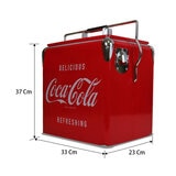 Coca-Cola Retro Ice Chest Cooler with Bottle Opener