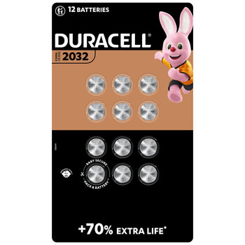 Duracell Speciality 2032 Lithium Coin Battery - 12 Pack