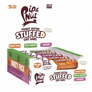 Pip & Nut Variety Pack Peanut Butter Stuffed Oat Bar, 15x48g