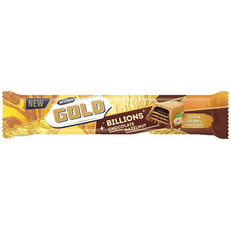 McVities Gold Billion Bar Chocolate & Hazelnut, 39g