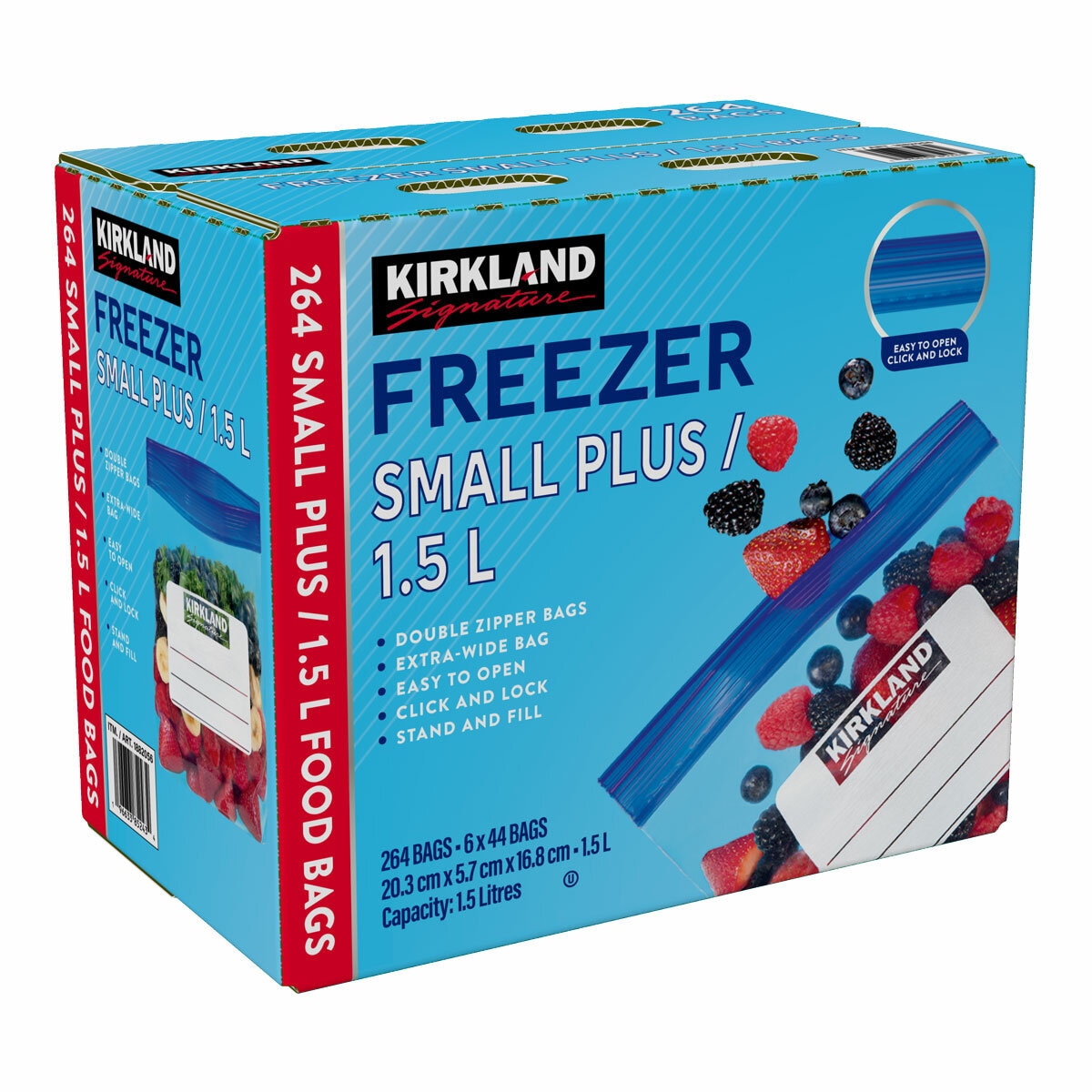 KS FREEZER SMALL PLUS / 1.5L 264 Bags Box Side Angle