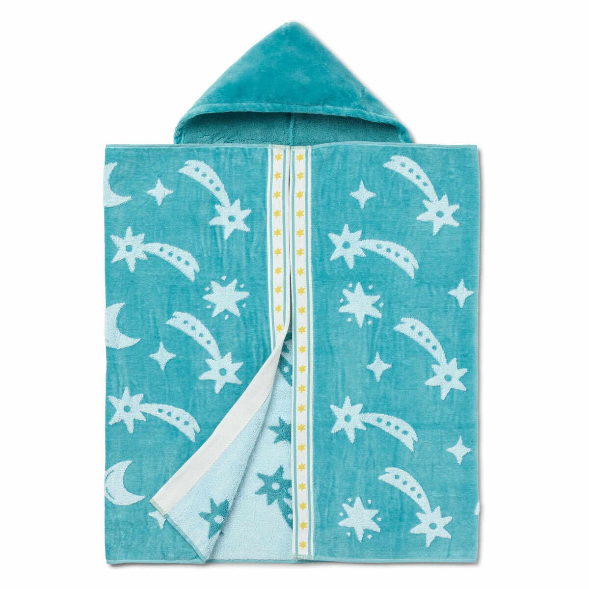 Kids Bath Hooded Towel in Stars, 69 x 127 cm