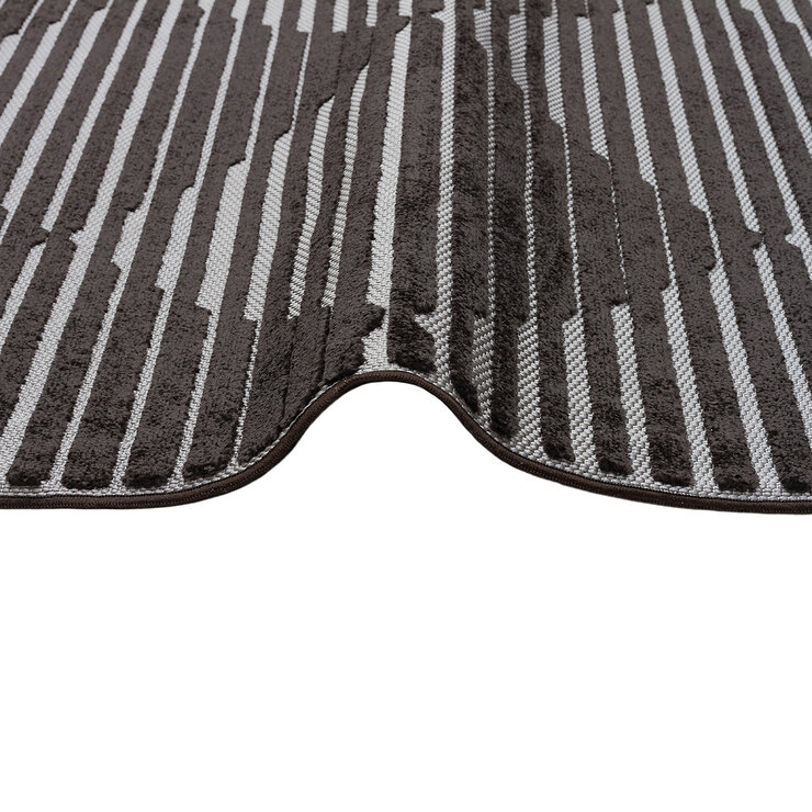 Concept Looms Jazz Black Indoor Outdoor Rug, in 2 Sizes