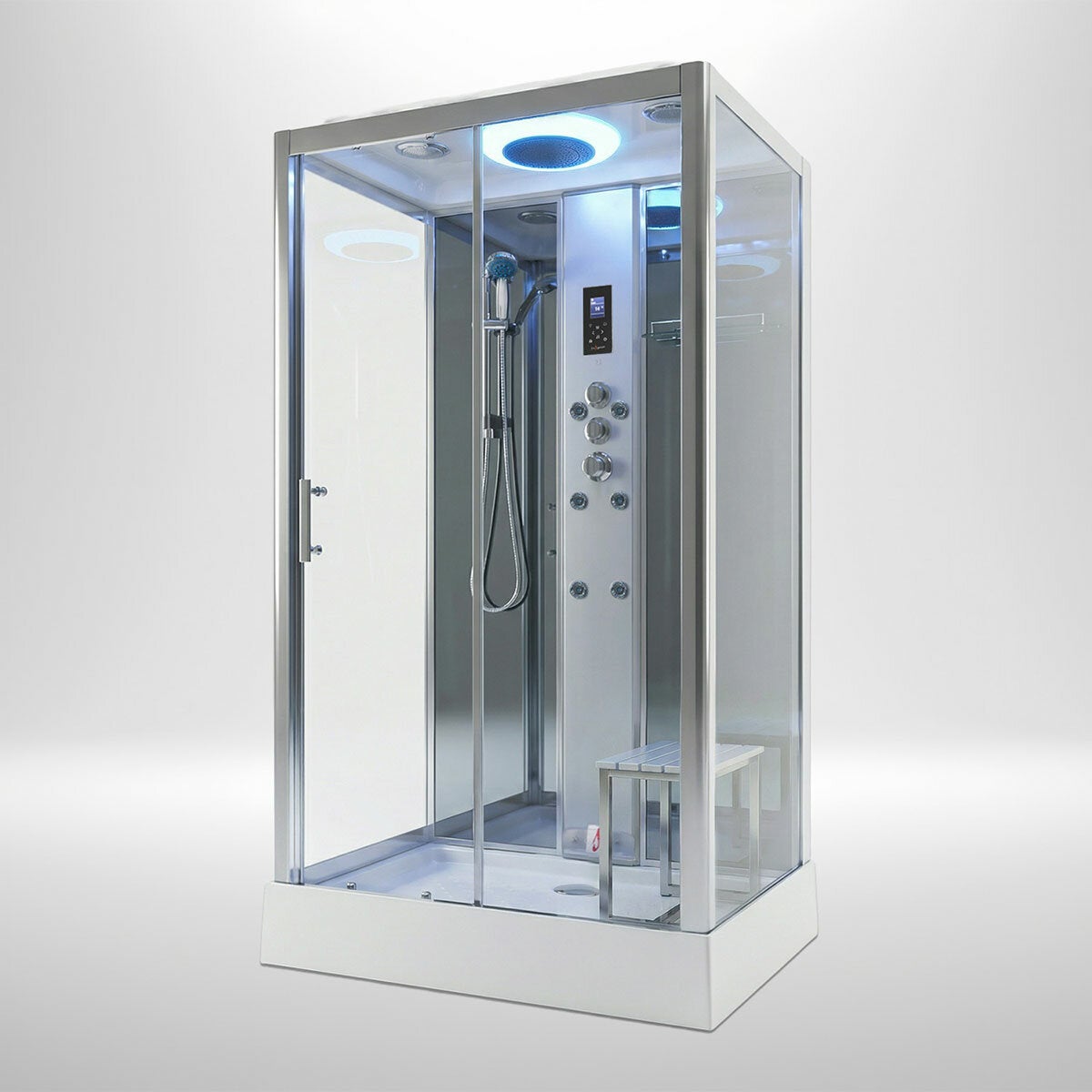 Insignia Diamond 1050 x 850mm Rectangular Steam Shower in 2 Colours Insignia Diamond 1050 x 850mm Rectangular Steam Shower in 2 Colours