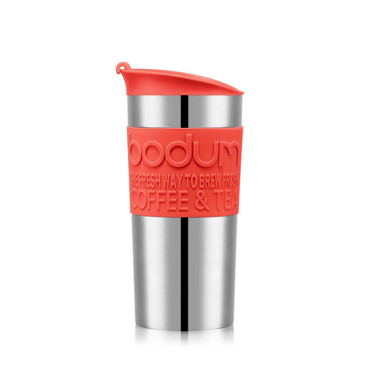 Bodum Stainless Steel Travel Mug (0.35L), 2 Pack - Black & Red