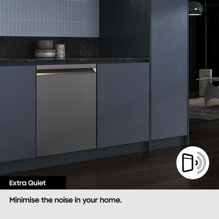 Samsung Series 6, DW60DG790100U4 Fully Integrated Dishwasher, A Rated in Silver