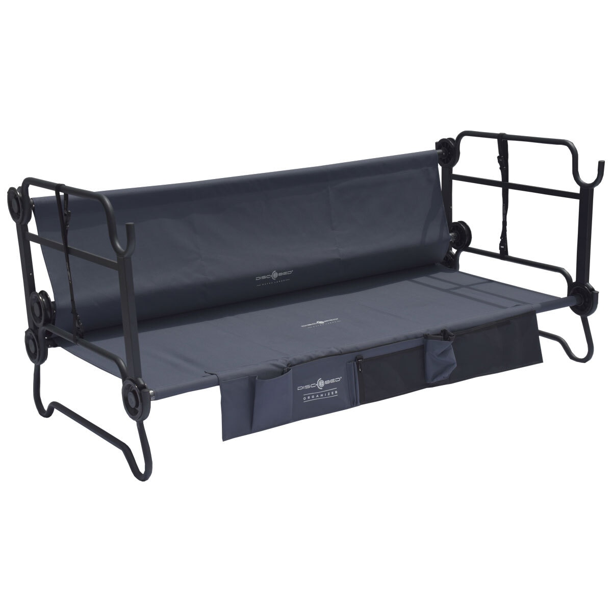 DiscOBed Adult Mobile Camping Bunk With Side Organisers in Extra