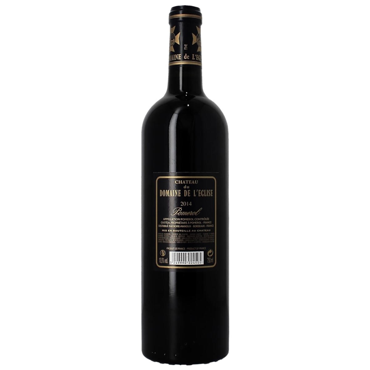 Cut out image of wine on white background back facing