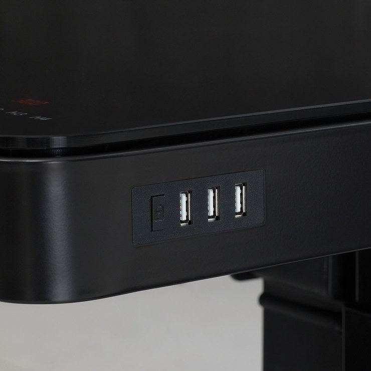 Tresanti Power Adjustable Height Tech Desk, Black Costco UK