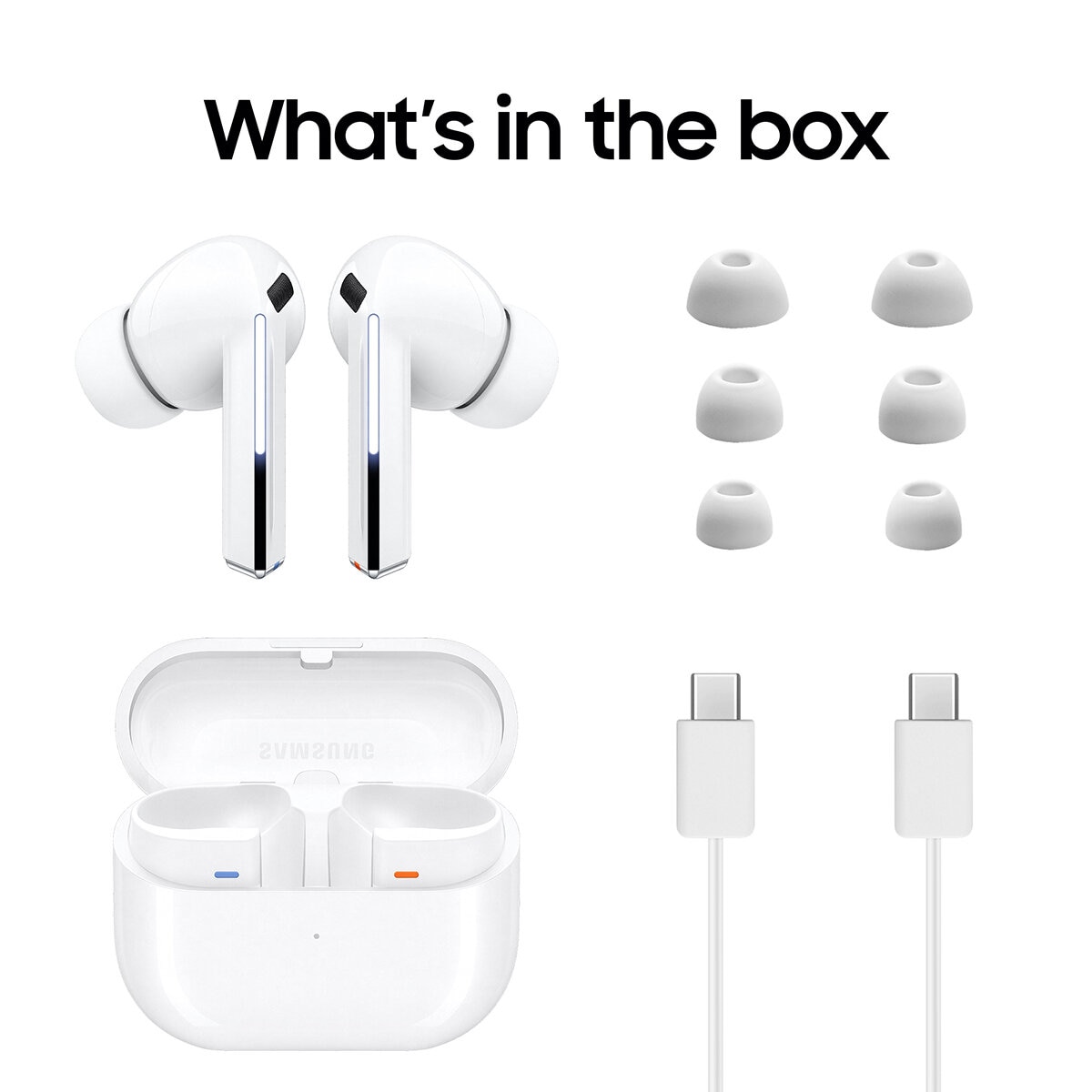 Samsung Galaxy Buds3 Pro Wireless Earphones in White, SM-R630NZWAEUA