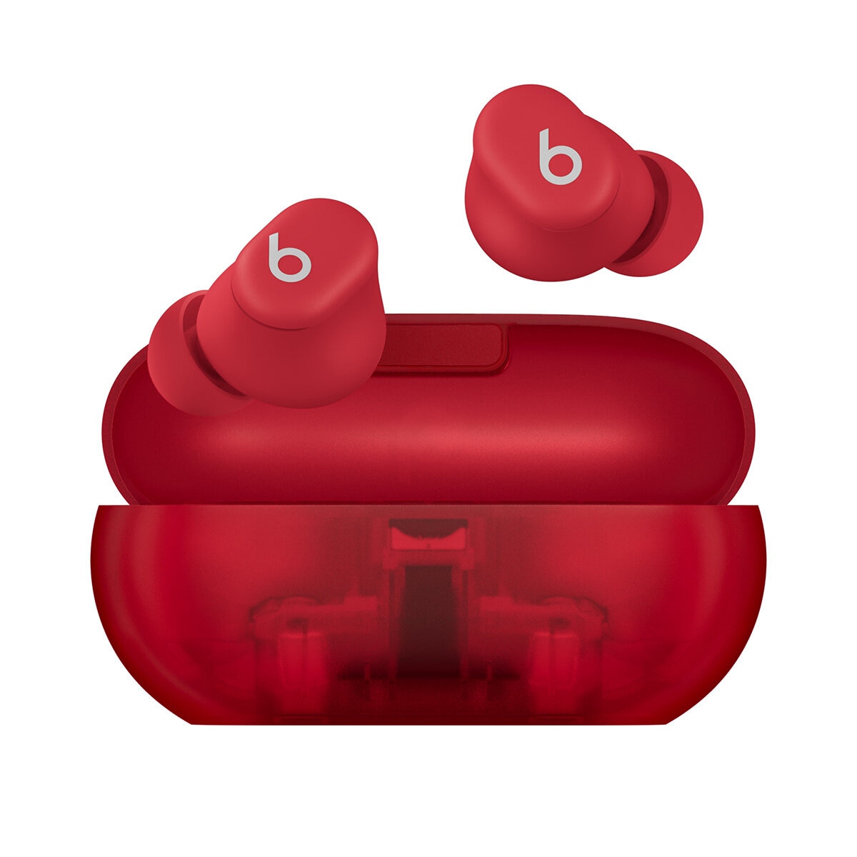 Beats Solo Buds True Wireless Earbuds in Transparent Red, MUW03ZM/A