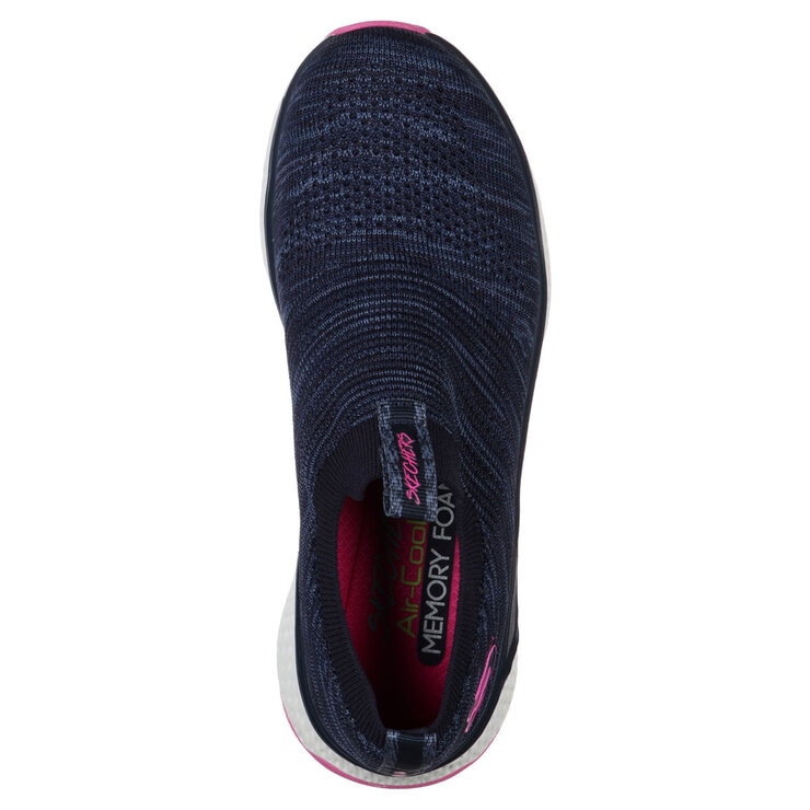 Skechers Solar Fuse-Lite Joy Knit Women's Shoes in Navy Heather, Size 8