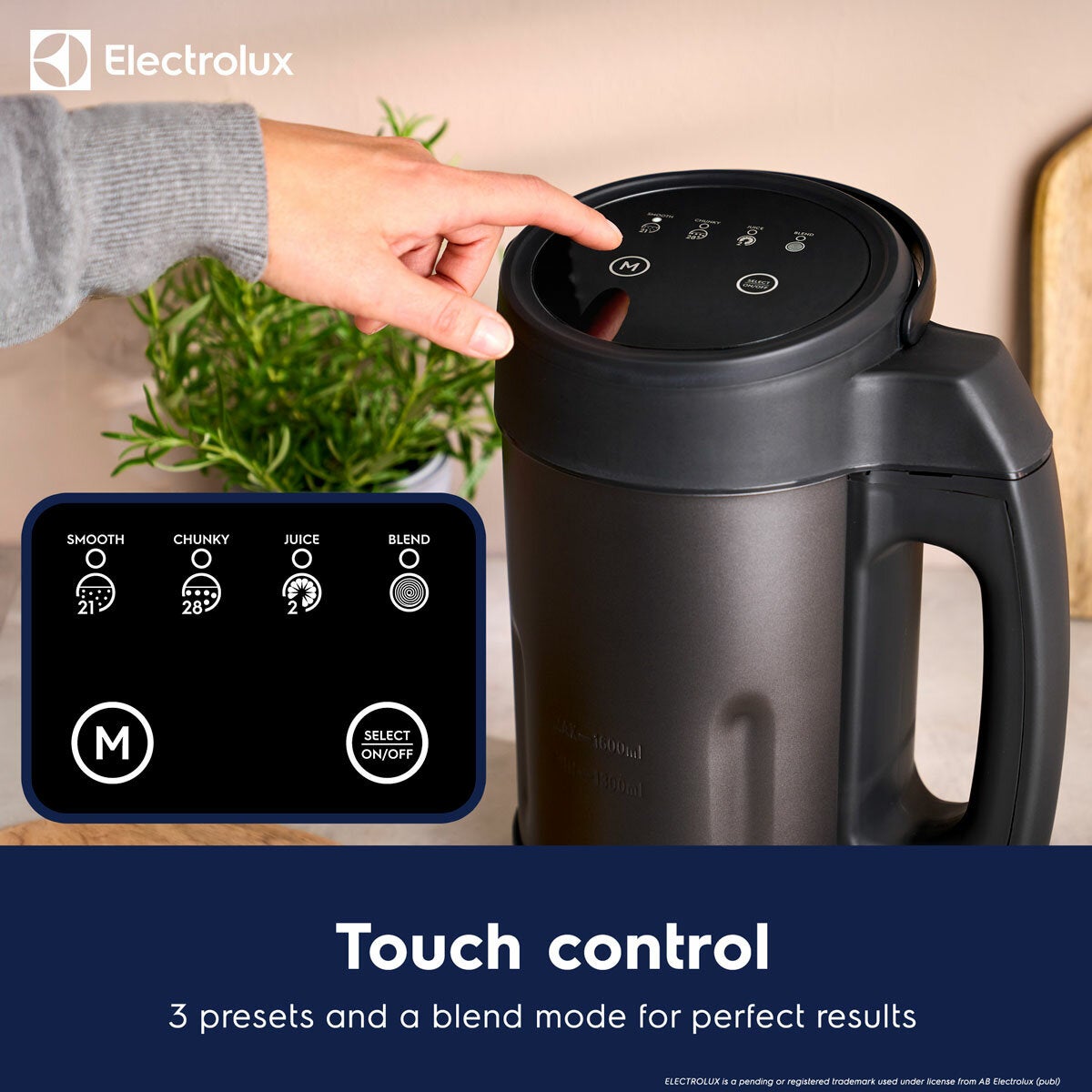 Lifestyle showing touch control Lifestyle showing touch control