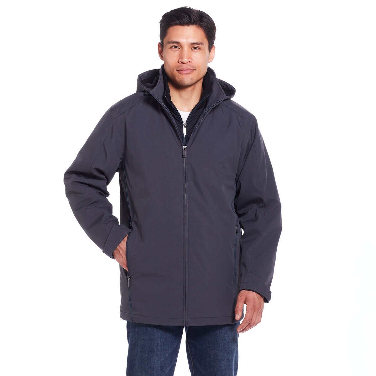 Weatherproof Men's Ultra Tech Flextech Jacket in Grey