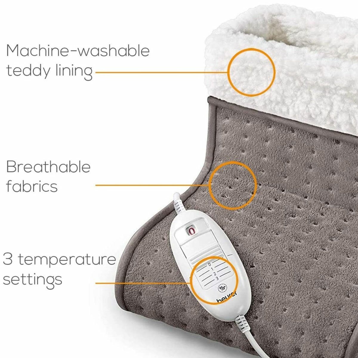Beurer FW20 Cosy Electric Heated Foot Warmer in 2 Colours Beurer FW20 Cosy Electric Heated Foot Warmer in 2 Colours