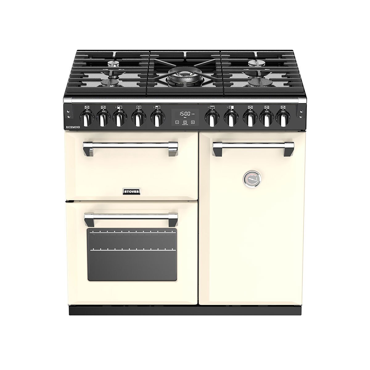 Stoves Richmond S900DF, 90cm Dual Fuel Range Cooker A Rating in Cream