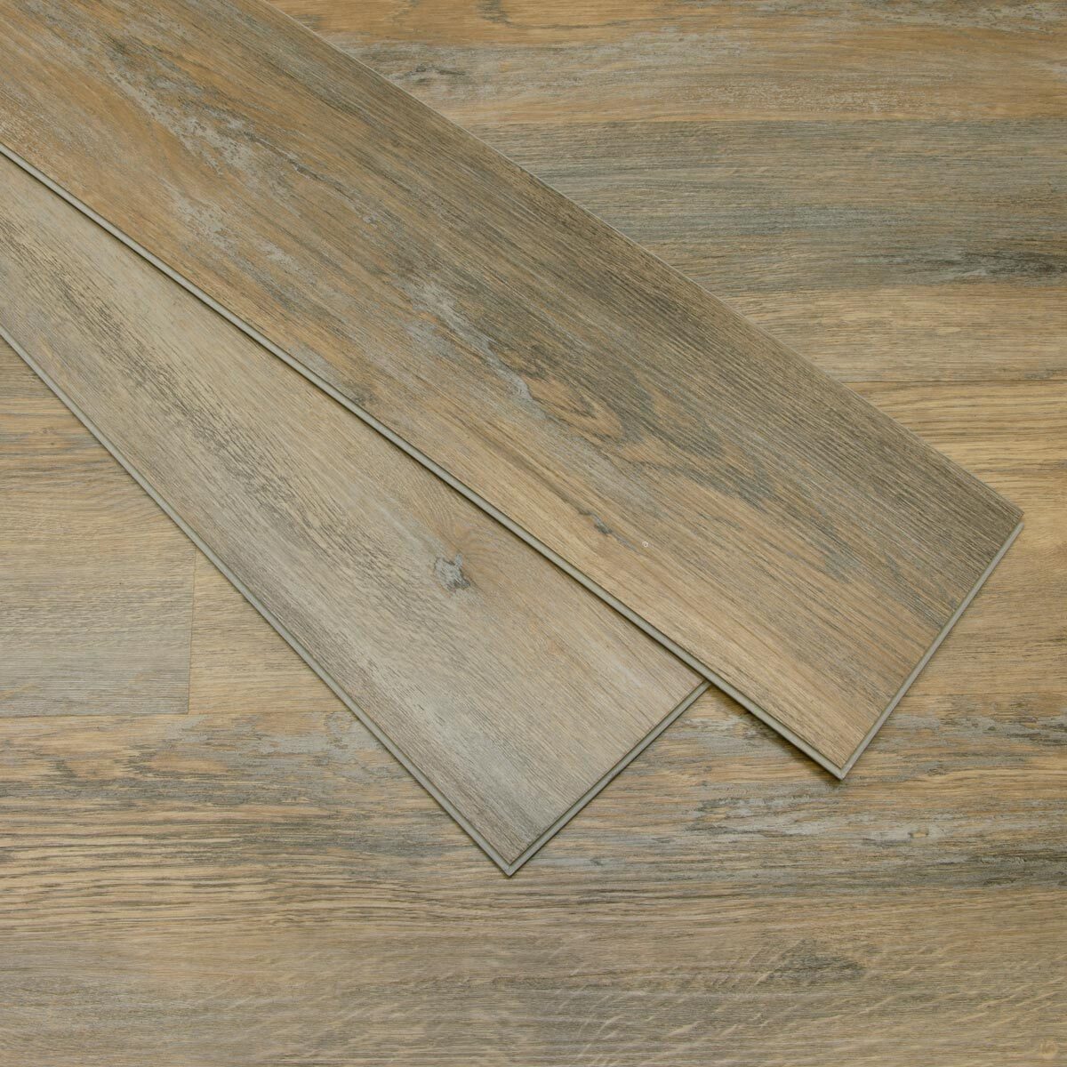 Close up image of flooring with two loose planks