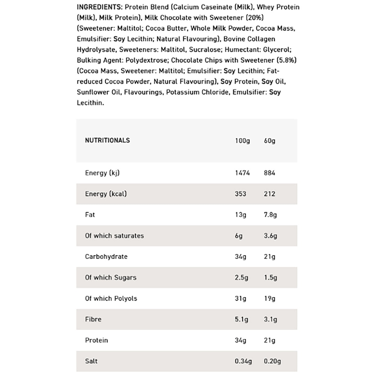 Nutritional Information