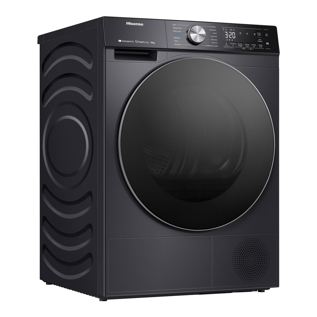 Hisense DH5S102BB, 10kg Heat Pump Dryer A+++ Rating in Black