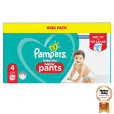 Pampers Baby-Dry Nappy Pants Size 4, 108 Giga Pack