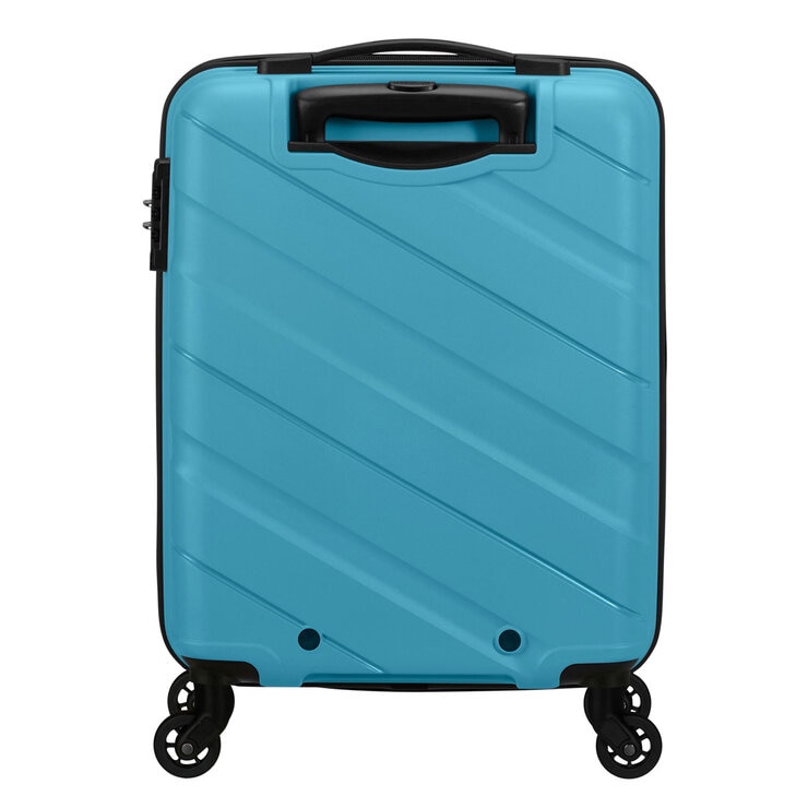 American Tourister Jet Driver 55cm Carry On Hardside Spinner Case in Light Blue American Tourister Jet Driver 55cm Carry On Hardside Spinner Case in Light Blue