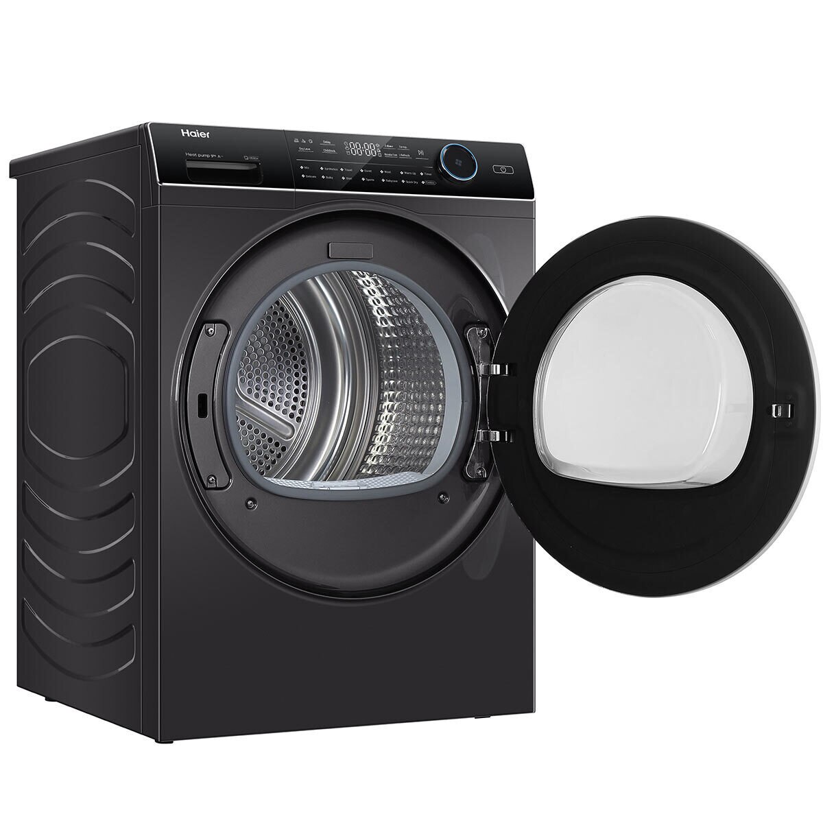 Haier HD90A2979S, 9kg, Heat Pump Tumble Dryer, A++ Rated in Graphite