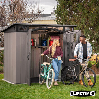 Lifetime 8ft x 5ft ( 1.1 x 2m) Modern Outdoor Storage Shed - Model 60387U