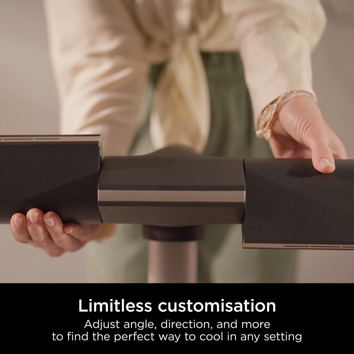 Lifestyle image of  Shark TurboBlade Multi-Directional Cooling Fan with limitless customisation