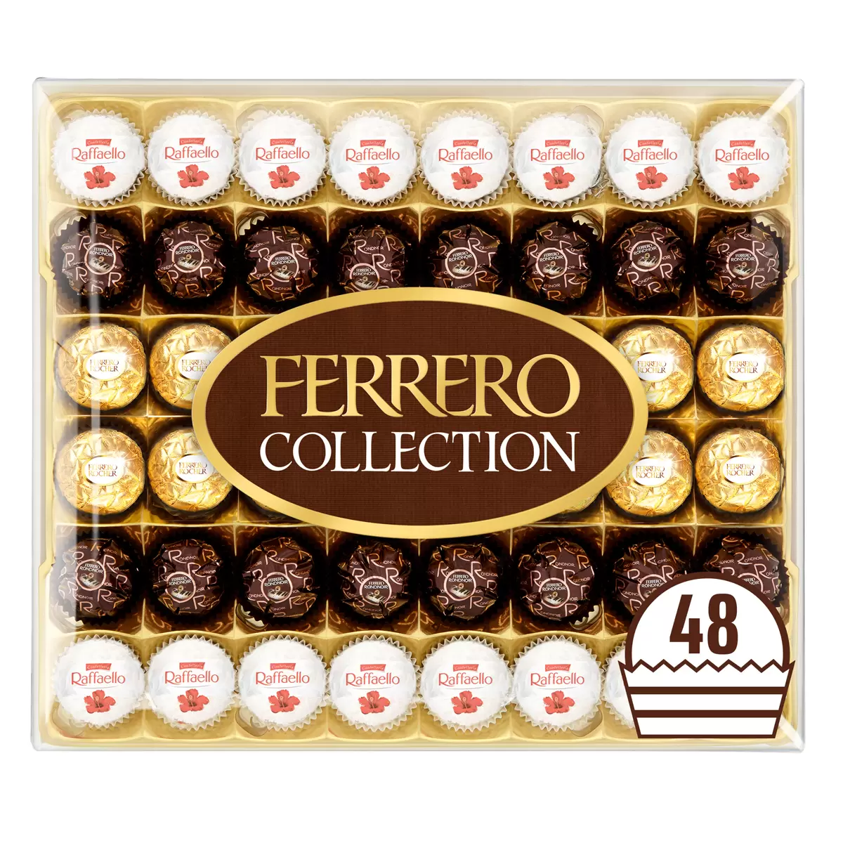 Ferrero Rocher 48 Piece Chocolate Collection Gift Box, 518g