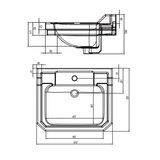 Tavistock Abbot 61.0 cm Floor Mounted Vanity Unit in White