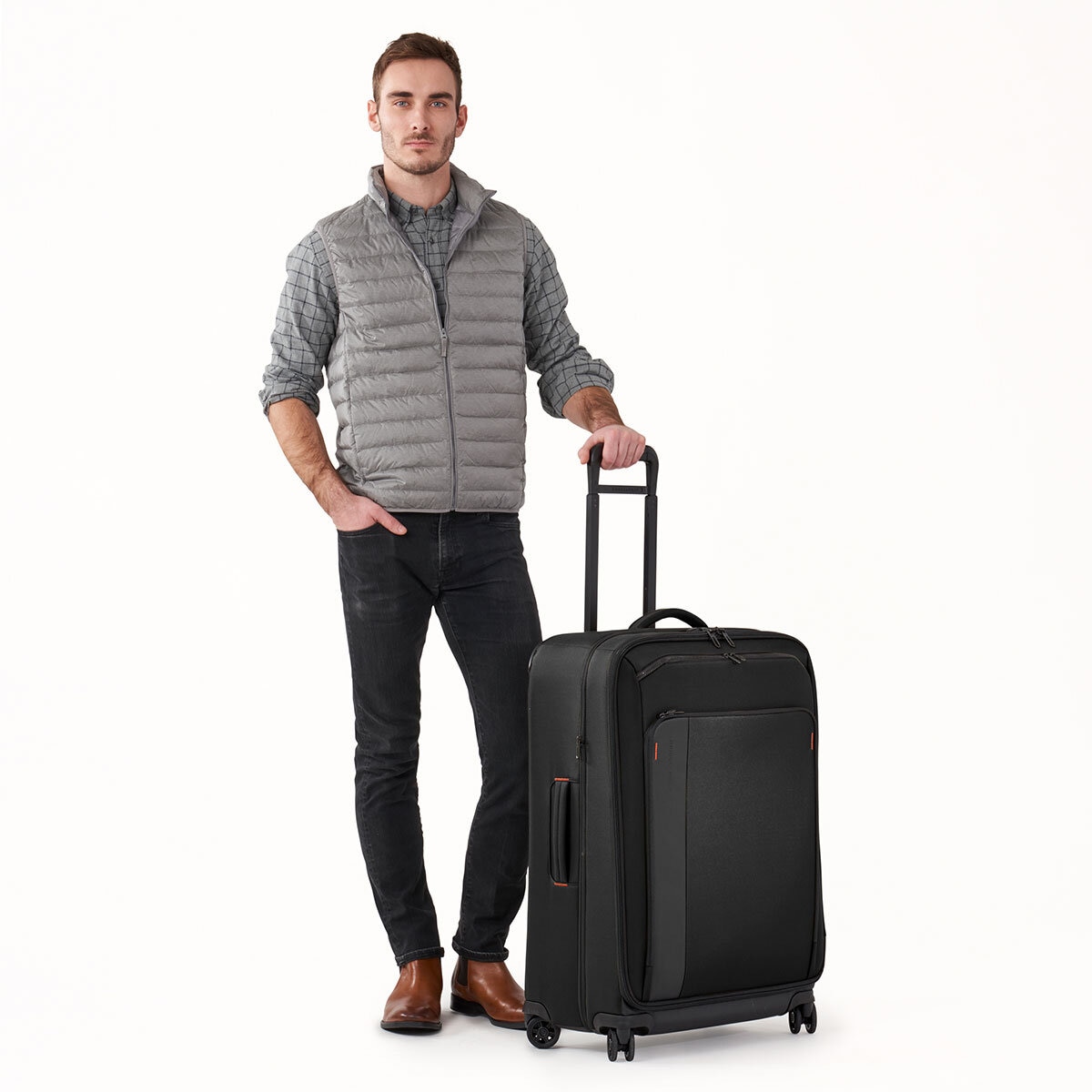 Briggs & Riley ZDX 74cm Large Expandable Spinner In Black