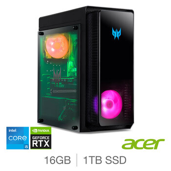 Acer Predator Orion, Intel Core i5, 16GB RAM, 1TB SSD, NVIDIA GeForce RTX 3060, Gaming Desktop, DG.BK4EK.006