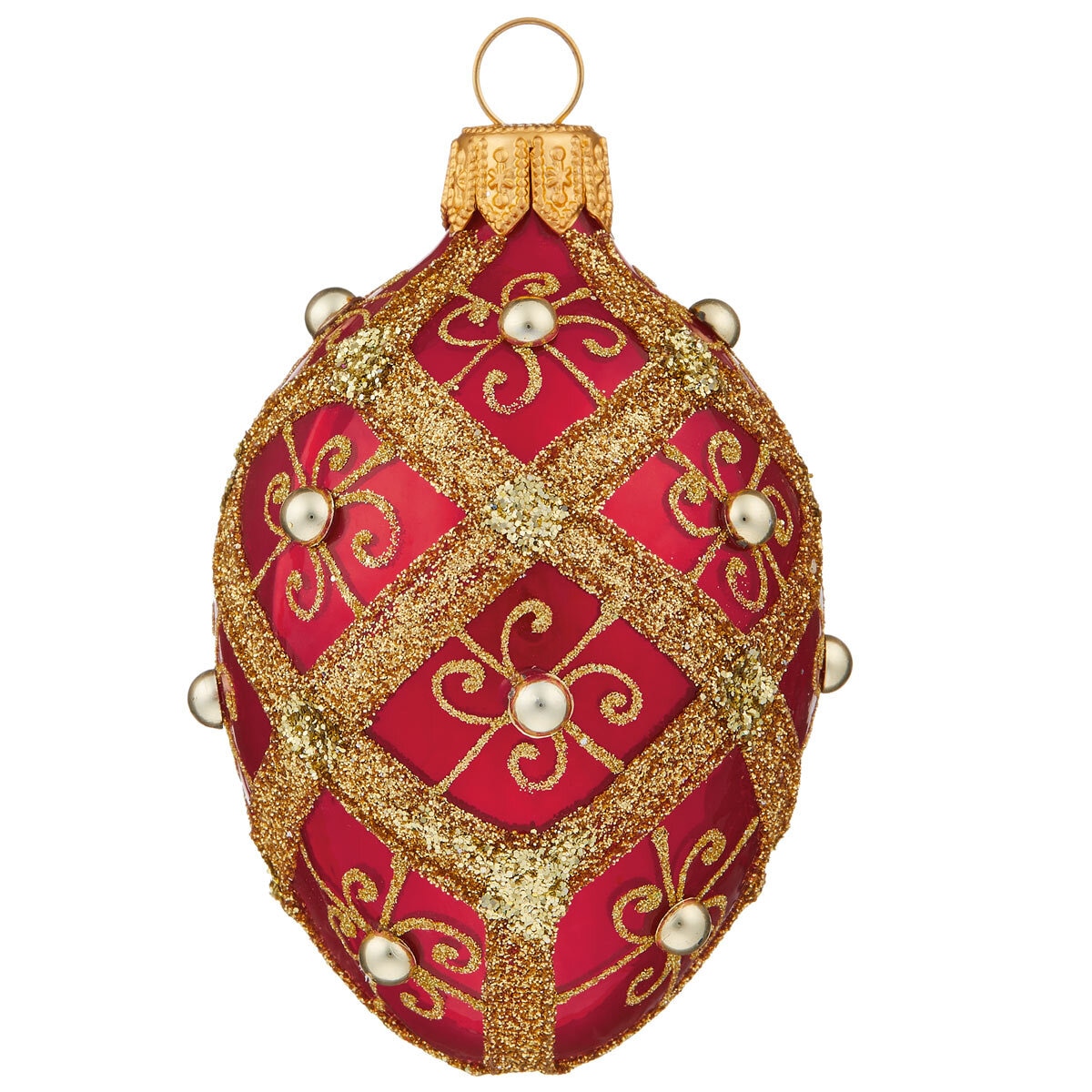Buy Red & Gold Glass Ornaments Ornament3 Image at Costco.co.uk