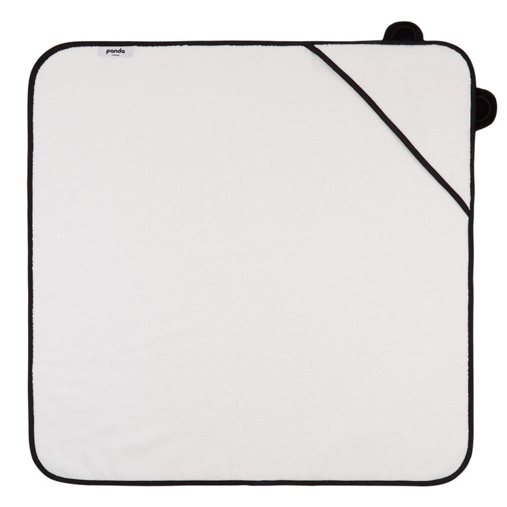 Panda Bamboo Kids Hooded Towel, 90 x 90 cm