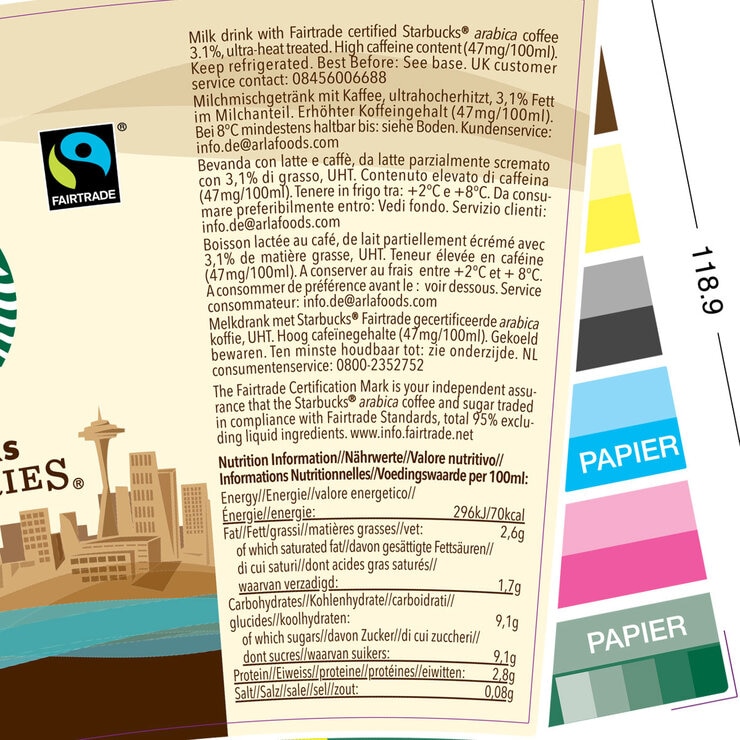 Starbucks Caffè Latte, 10 x 220ml