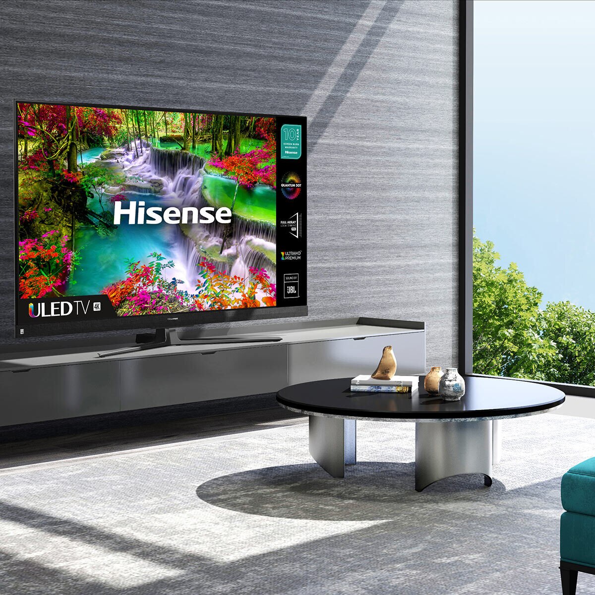 Hisense 65U8QFTUK 65 Inch QLED 4K Ultra HD Smart TV Costco UK
