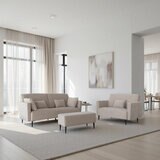 MOONAP Monroe Beige Fabric Loveseat