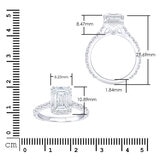 5.23ctw Emerald Cut Diamond Ring, Platinum