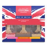 Cocoba Best Of British, Hot Chocolate Spoons, 3 Pack