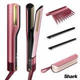 Image of Shark SilkiPro Hair Straightener & Dryer in Rose Petal Image of Shark SilkiPro Hair Straightener & Dryer in Rose Petal