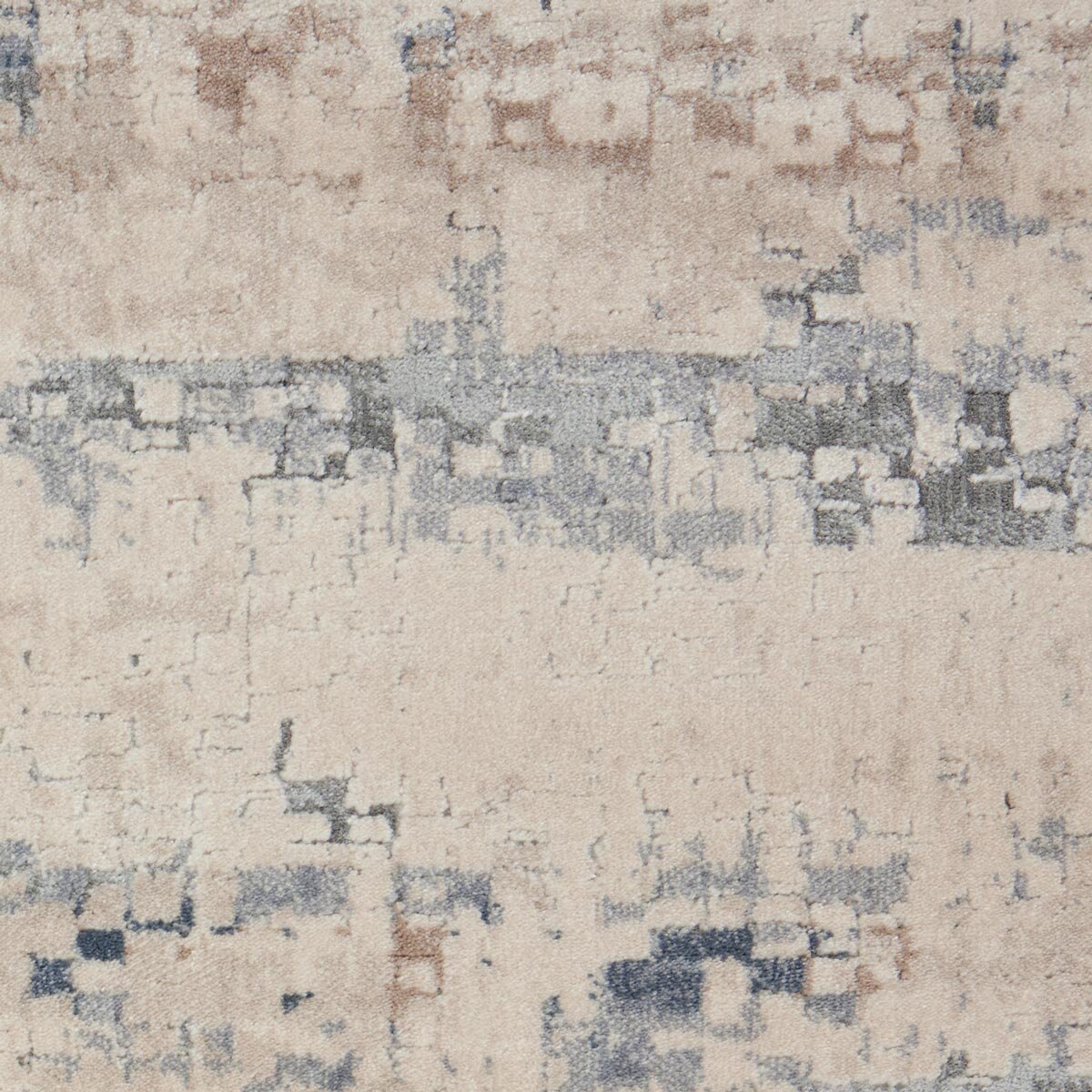 Rustic Textures Rustic Beige & Grey Runner Rug