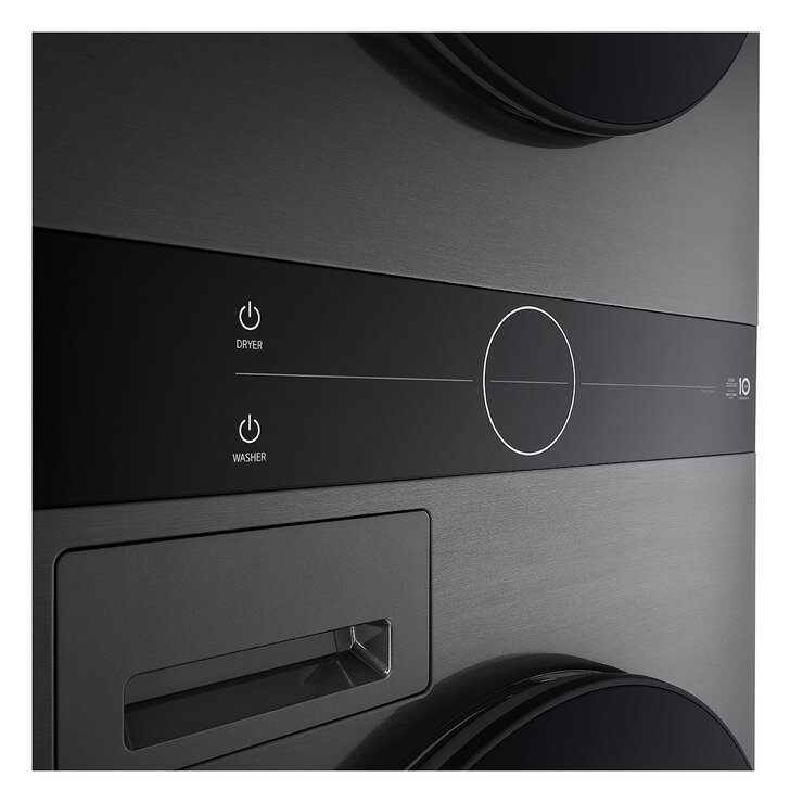 LG WT1210BBTN1, 12kg/10kg, 1400rpm, WashTower, A/A+++ Rated in Black Steel LG WT1210BBTN1, 12kg/10kg, 1400rpm, WashTower, A/A+++ Rated in Black Steel