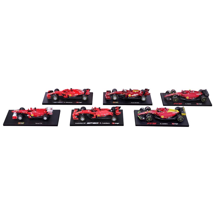 Burago 1:43 Scale Highly Detailed Formula One Cars 6 Pack (3+ Years)