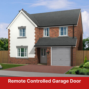 Cardale Georgian Single Garage Door Retractable With Motor and Installation in 3 Colours