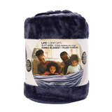 Plush Family Blanket 10 foot in blue