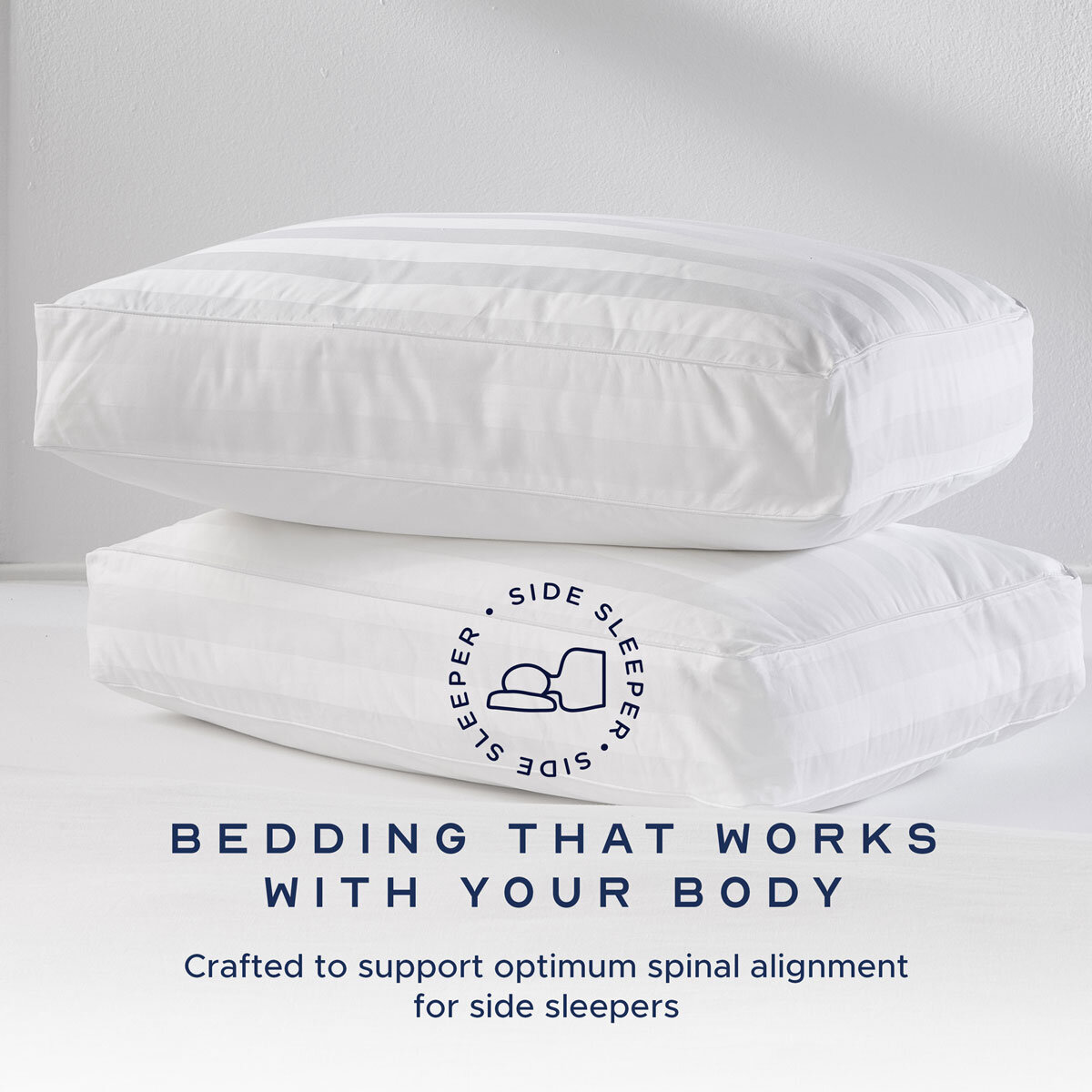Snuggledown Luxury Side Sleeper Pillow 2 Pack