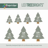 Premier 1500 LED TreeBrights String Lights With Timer - Multi colour LEDs